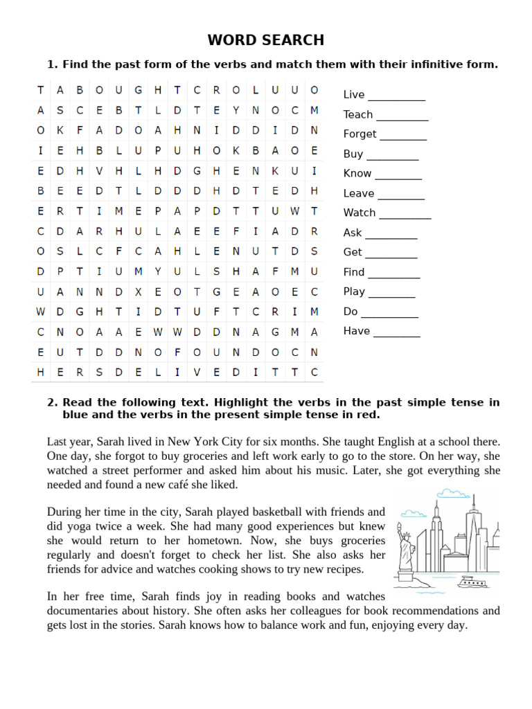 past simple exercises | PDF