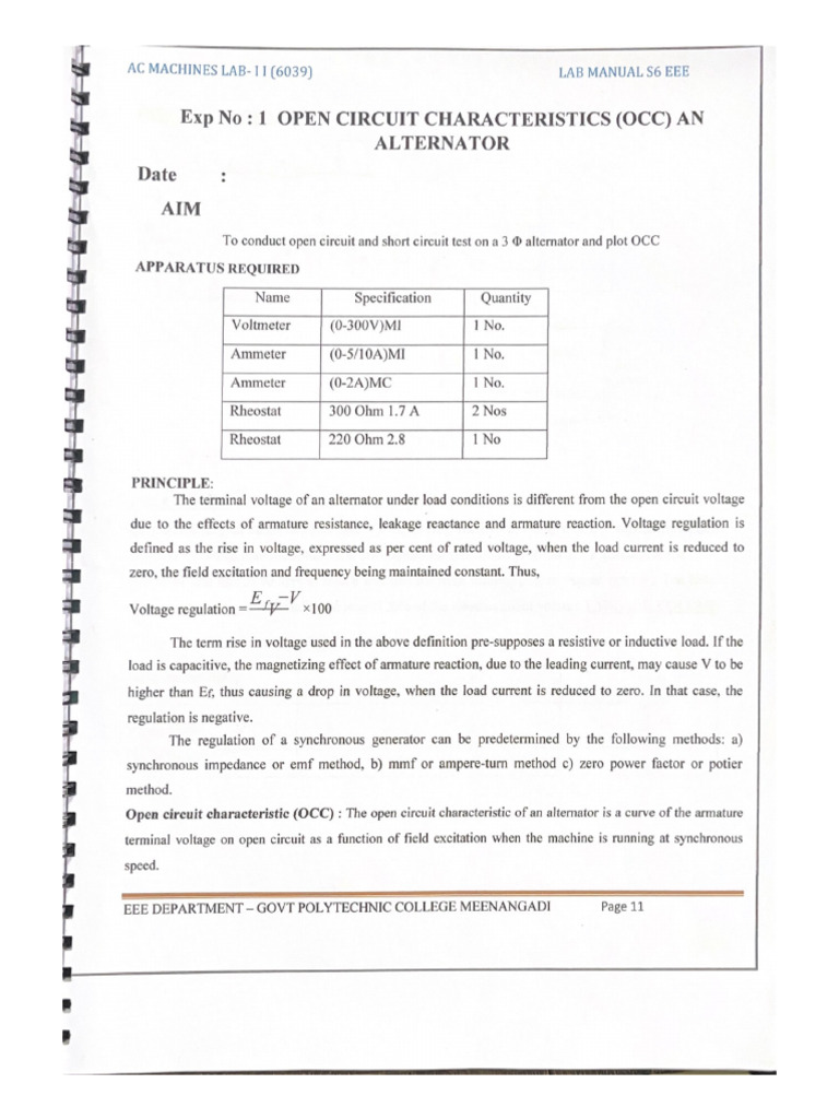 Lab Manual S6 Eee-1 | PDF