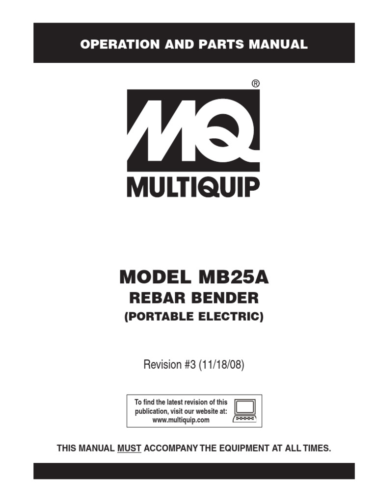 MB25A Rev 3 Manual | PDF