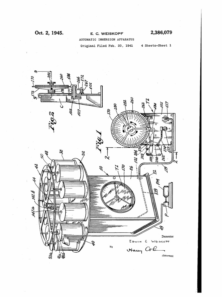 Automatic Immersion Apparatus US 2386079 A | PDF