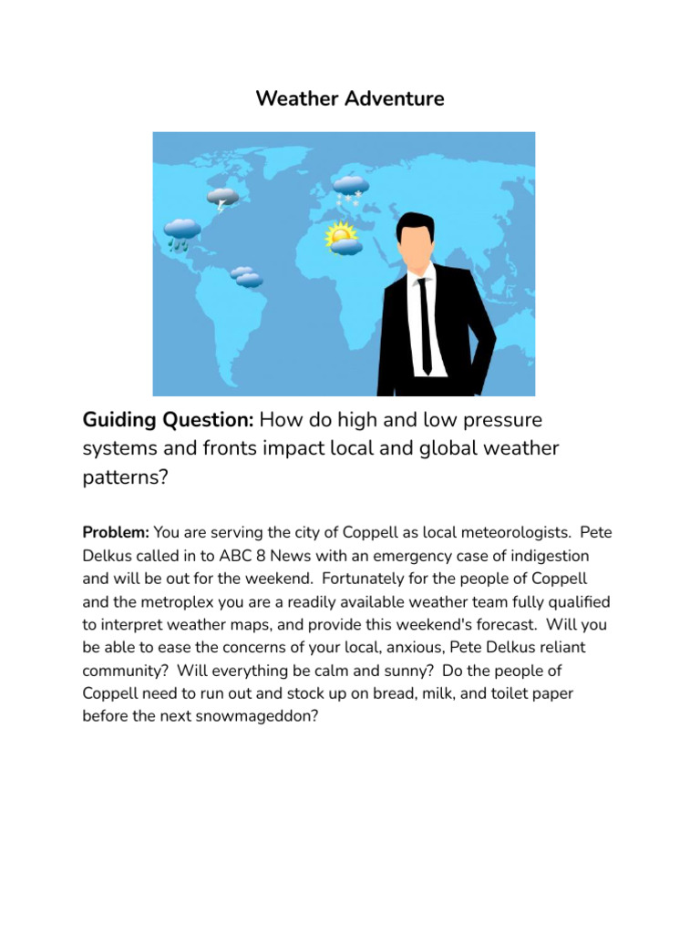 Weather Adventure Online | PDF