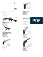 Lista Das Armas