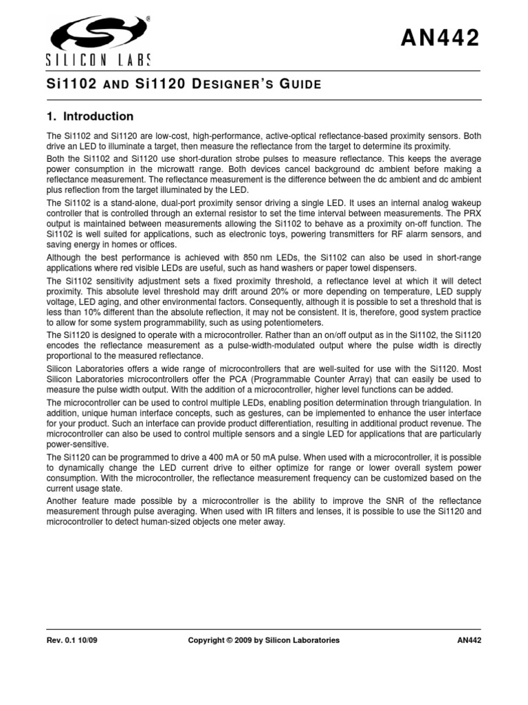 An 442 | PDF | Fluorescent Lamp | Infrared