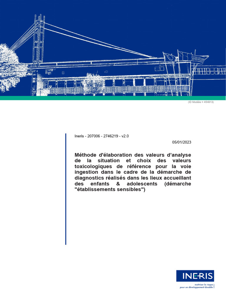 Rapport Ineris 207006 2746219 ETS v2 | PDF