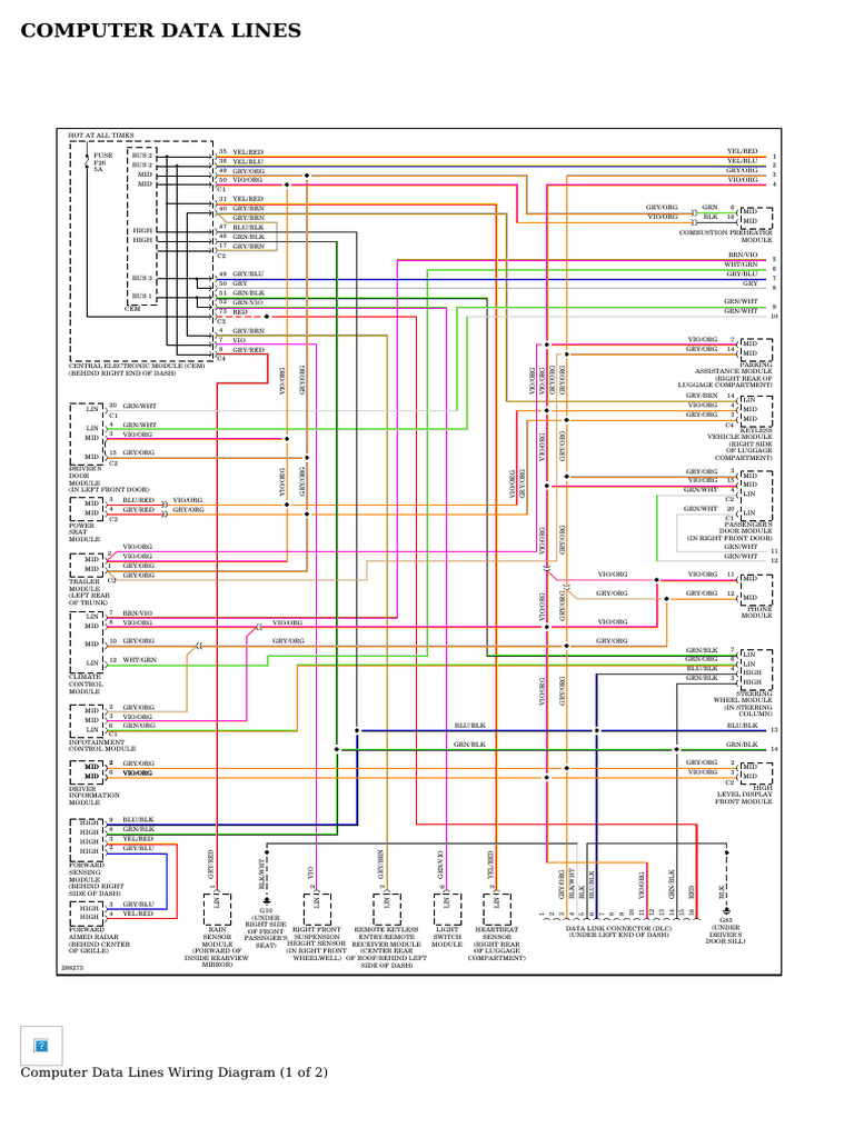 Computer Data Lines - Volvo s80 2009 - System Wiring Diagrams | PDF