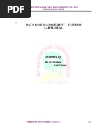 DBMS Lab Manual