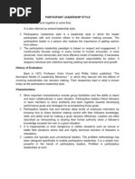 Download Participant Leadership Style by Sujan Shrestha SN77023567 doc pdf
