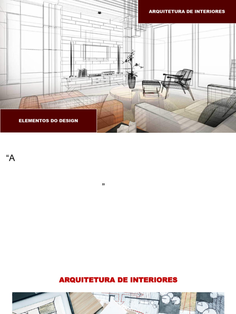 Elementos do Design de Interiores | PDF | Estética | Esboço