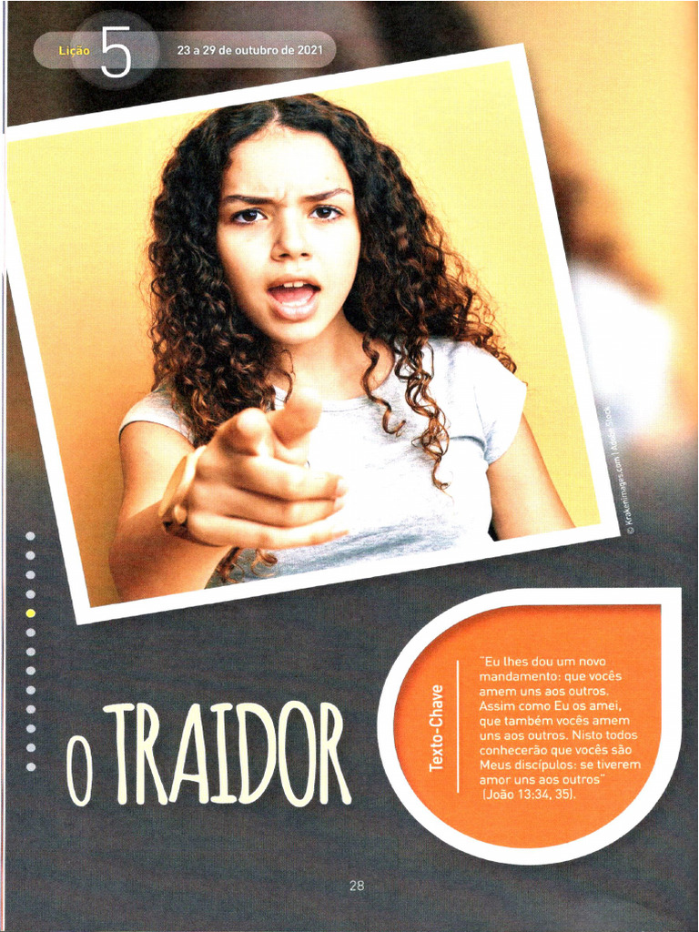 Lição 5 - O Traidor - Adolescentes | PDF