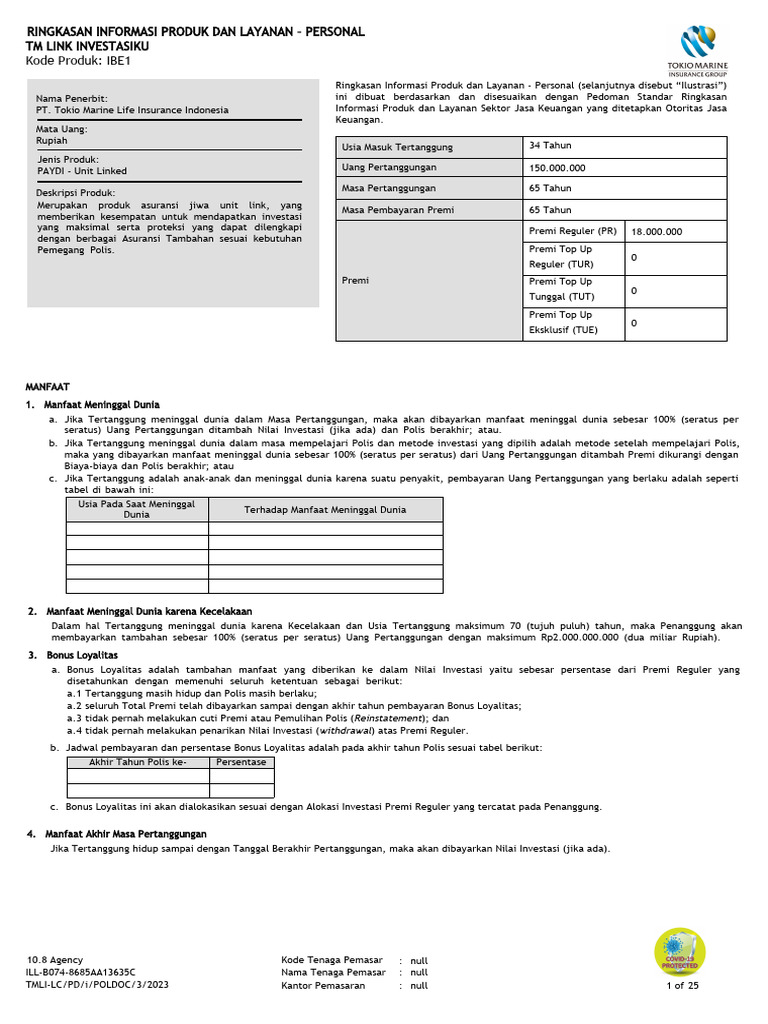 Unit Link - Complate | PDF