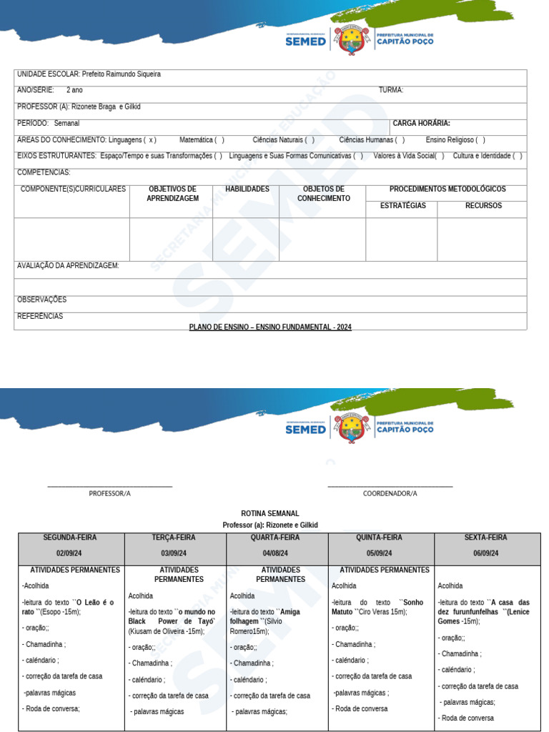 Alfabetiza Pará Novo 3 Semana | PDF