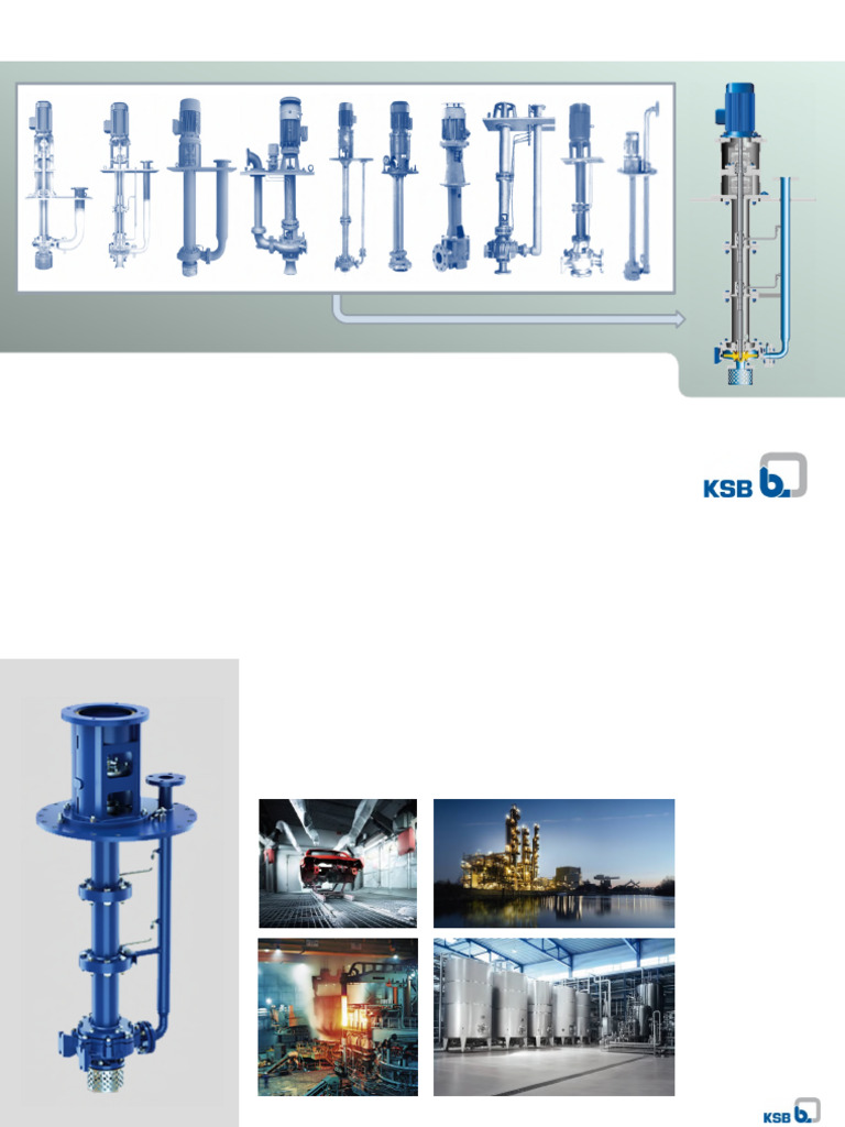 KSB Applications For Vertical Sump Pumps | PDF