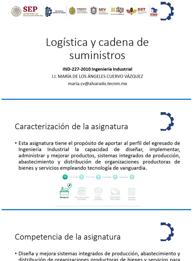 U1 Introducción A La Logística y Cadena de Suministros | PDF ...