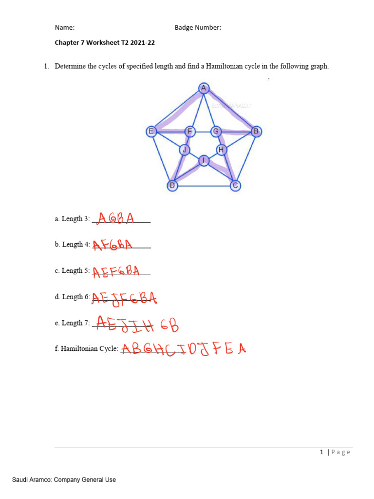 Worksheet Chapter 7 T2 2021-22 | PDF
