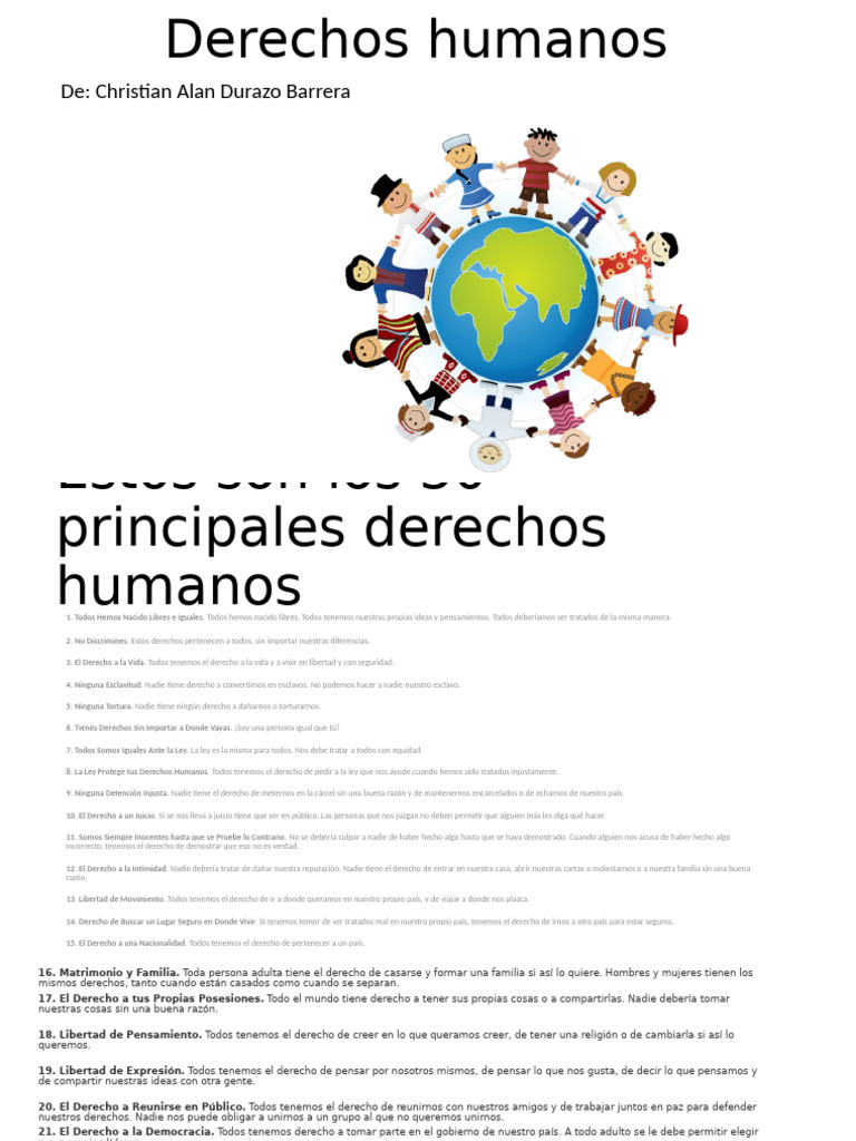 Derechos Humanos | PDF