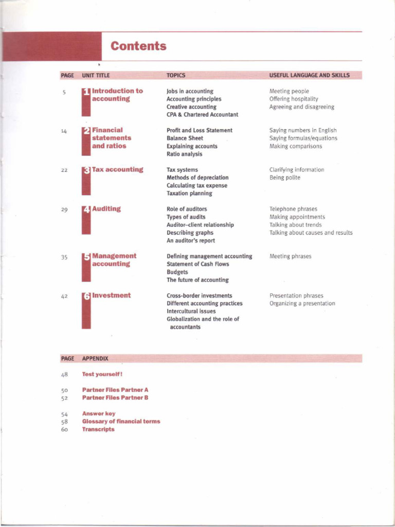 English for Banking and Accounting Guide | PDF | Accounting | Accountant