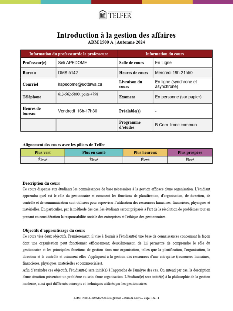 Adm 1500 | PDF