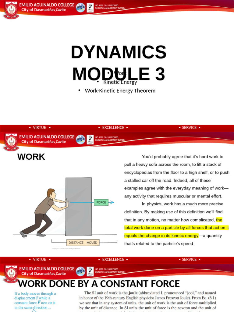Dynamics Module 3 | PDF