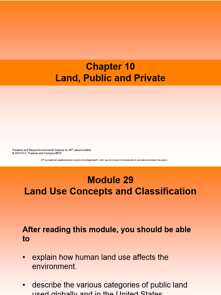 Chapter 10 Land, Public and Private | PDF
