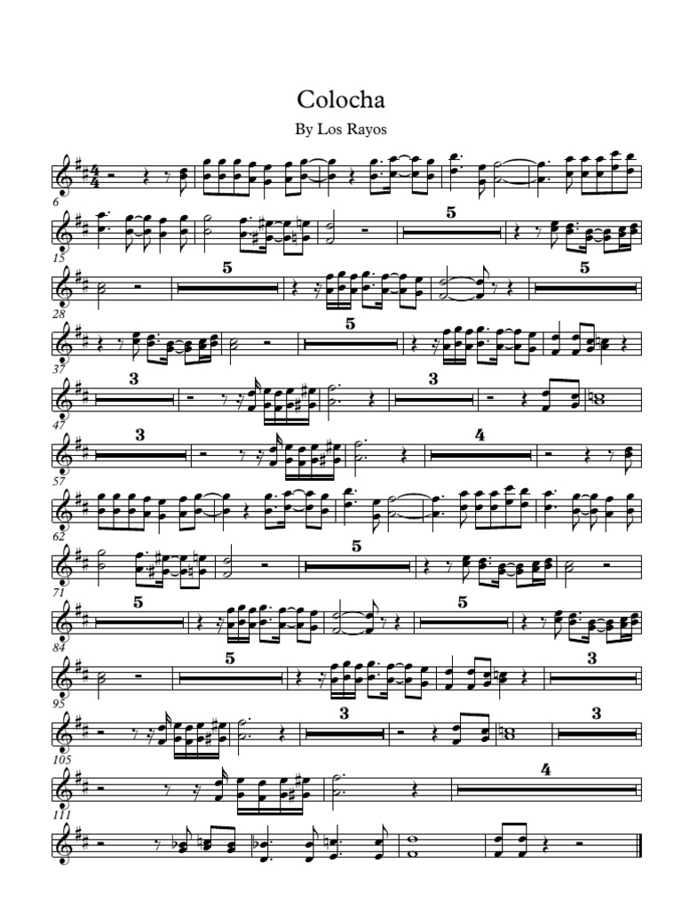 Colocha - Partitura Completa | PDF