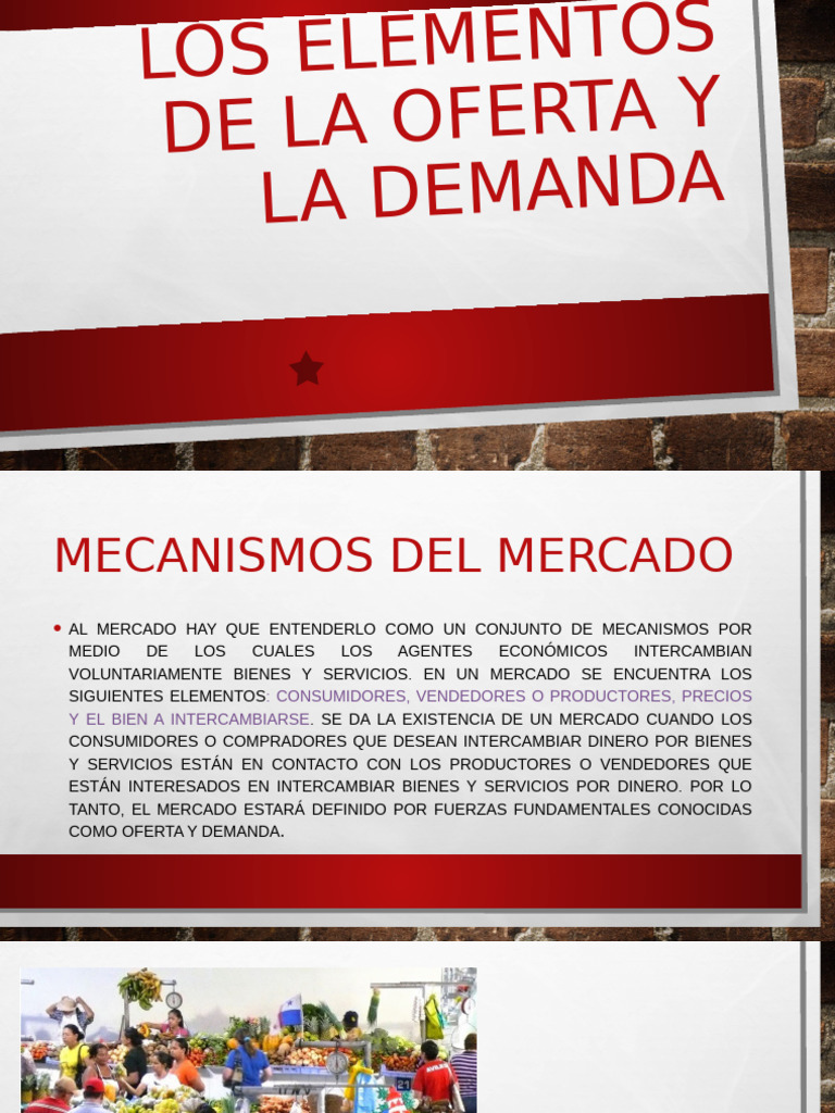 Los Elementos de La Oferta y La Demanda | PDF