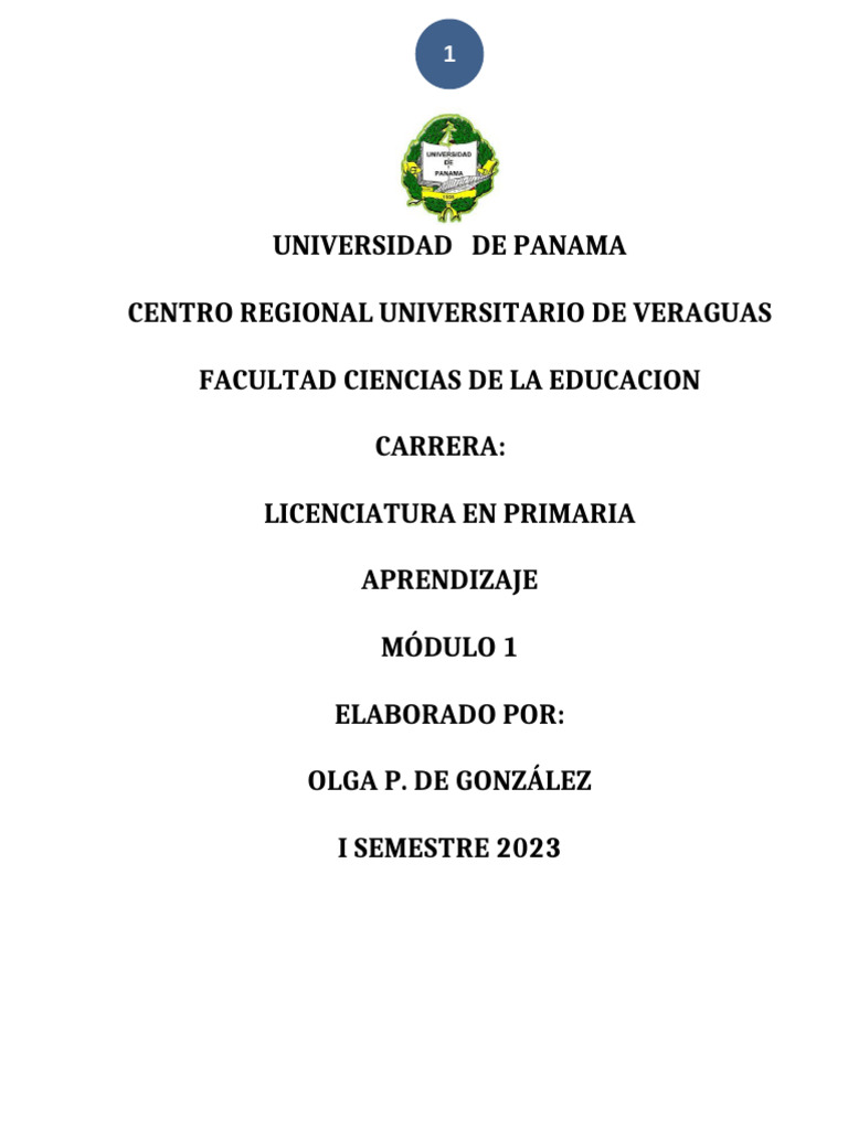 Módulo 1 De Aprendizaje Pdf