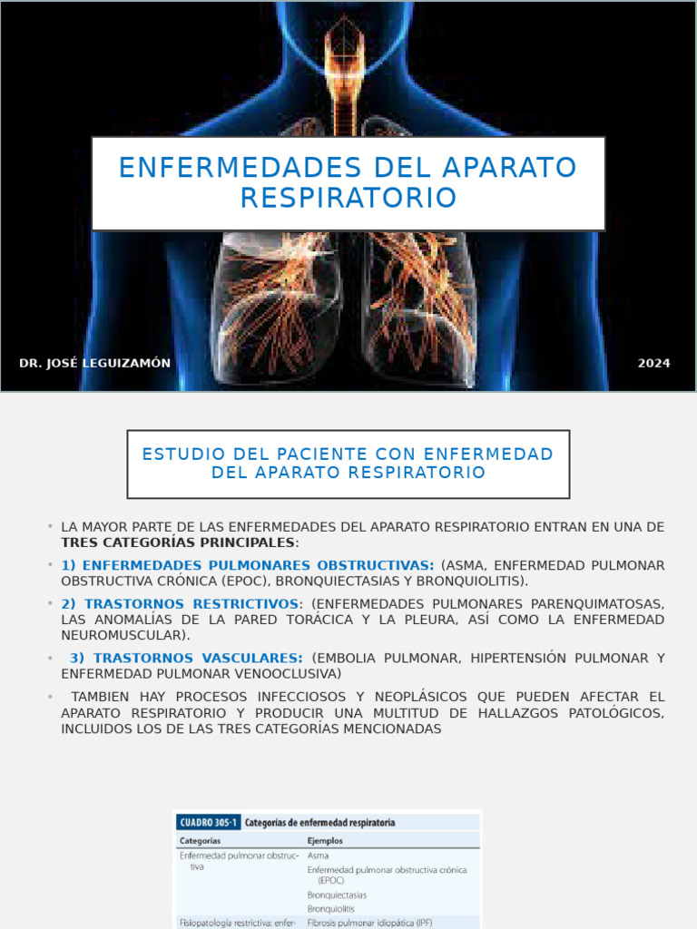 Enfermedades Del Aparato Respiratorio Pdf