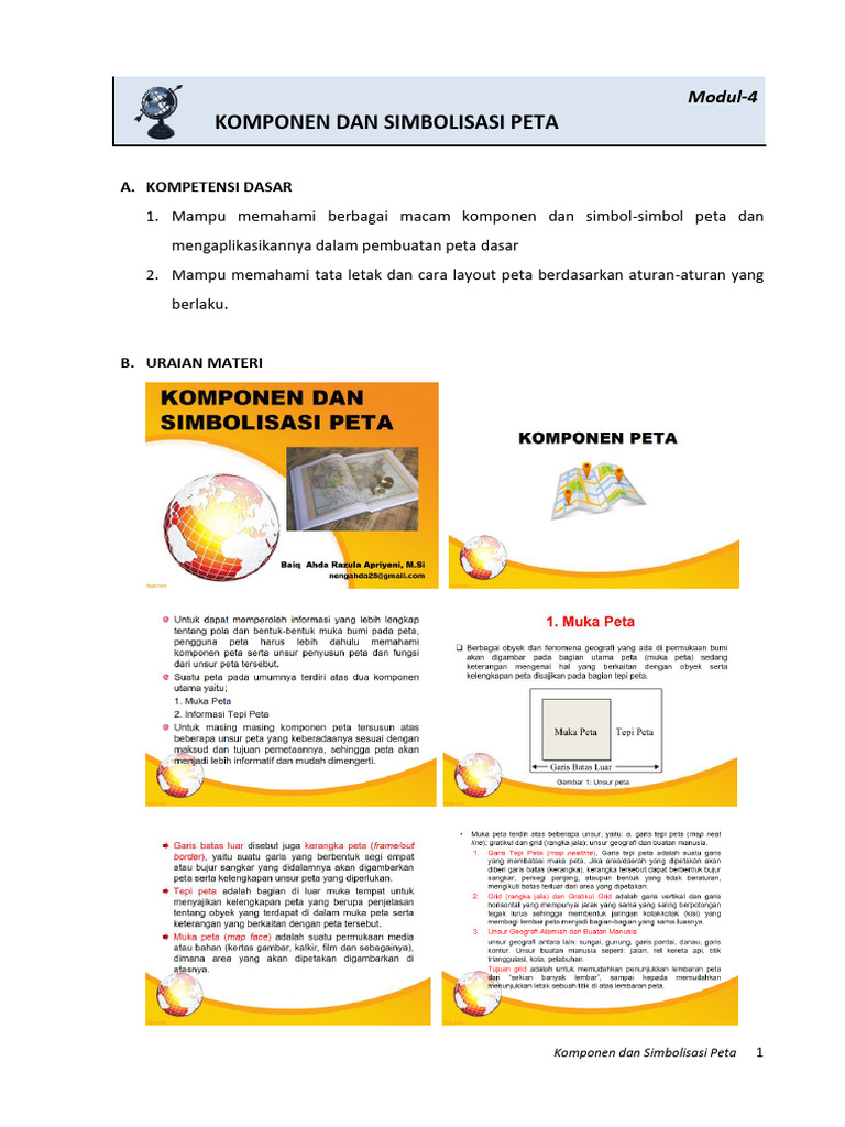 Modul 4_Komponen Dan Simbolisasi Peta | PDF