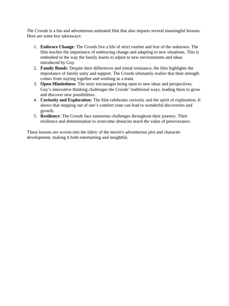 The croods lessons pdf