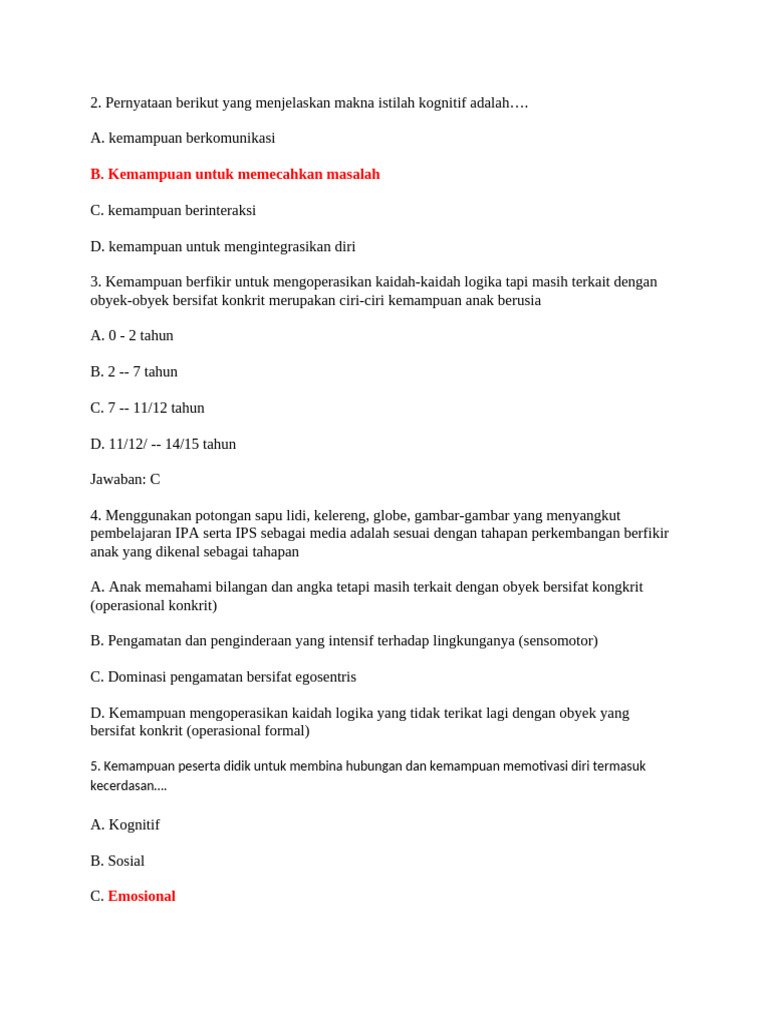 Soal Pretes | PDF