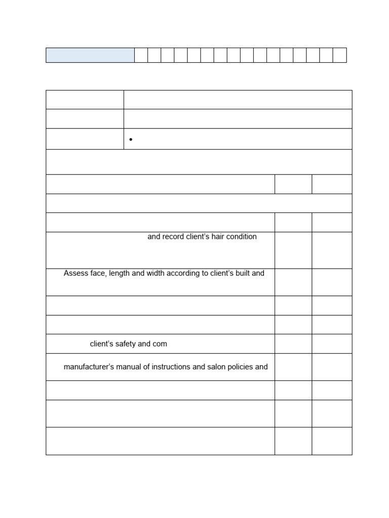 Hairdressing NC II Self-Assessment Guide | PDF | Hairstyle | Hairdresser