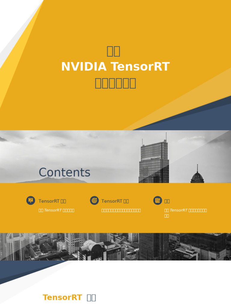 NVIDIA TensorRT 以及实战记录 | PDF