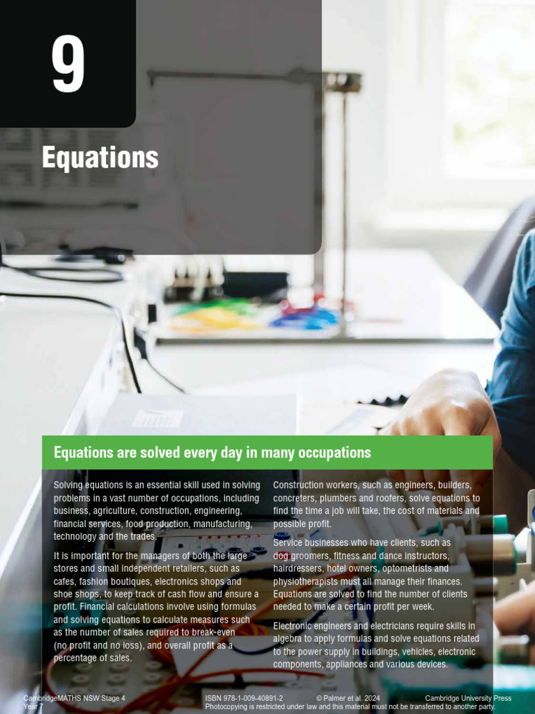 Cms Nsw S4 7 3ed Ch09 Pdf Equations Mathematics