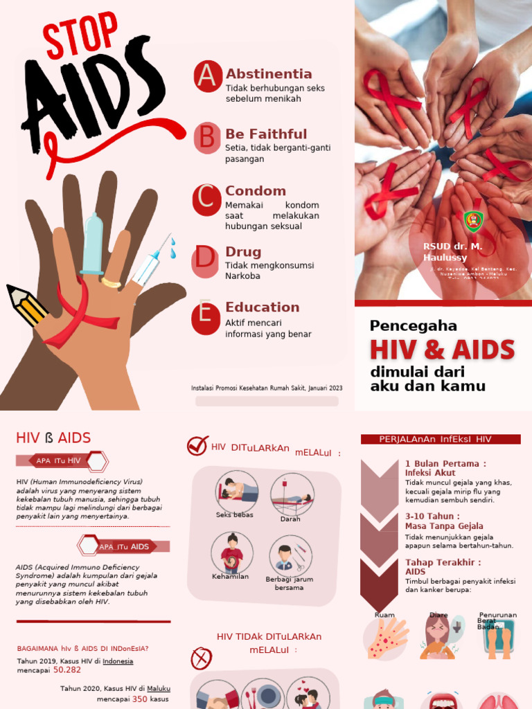 Leaflet - HIV AIDS - RSUD Dr. M. Haulussy | PDF