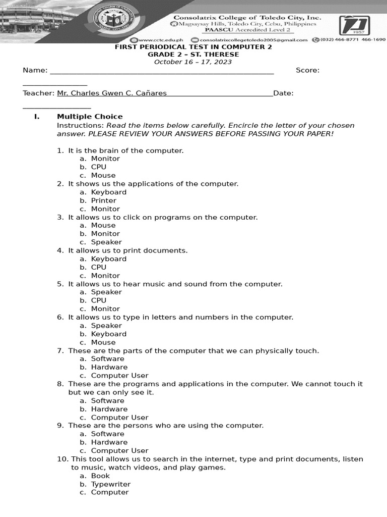 Computer 2 | PDF
