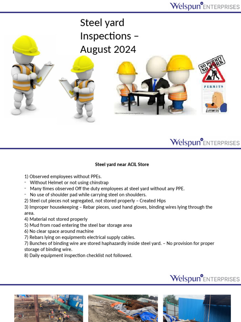 Steel Yard Inspection - Observations | PDF
