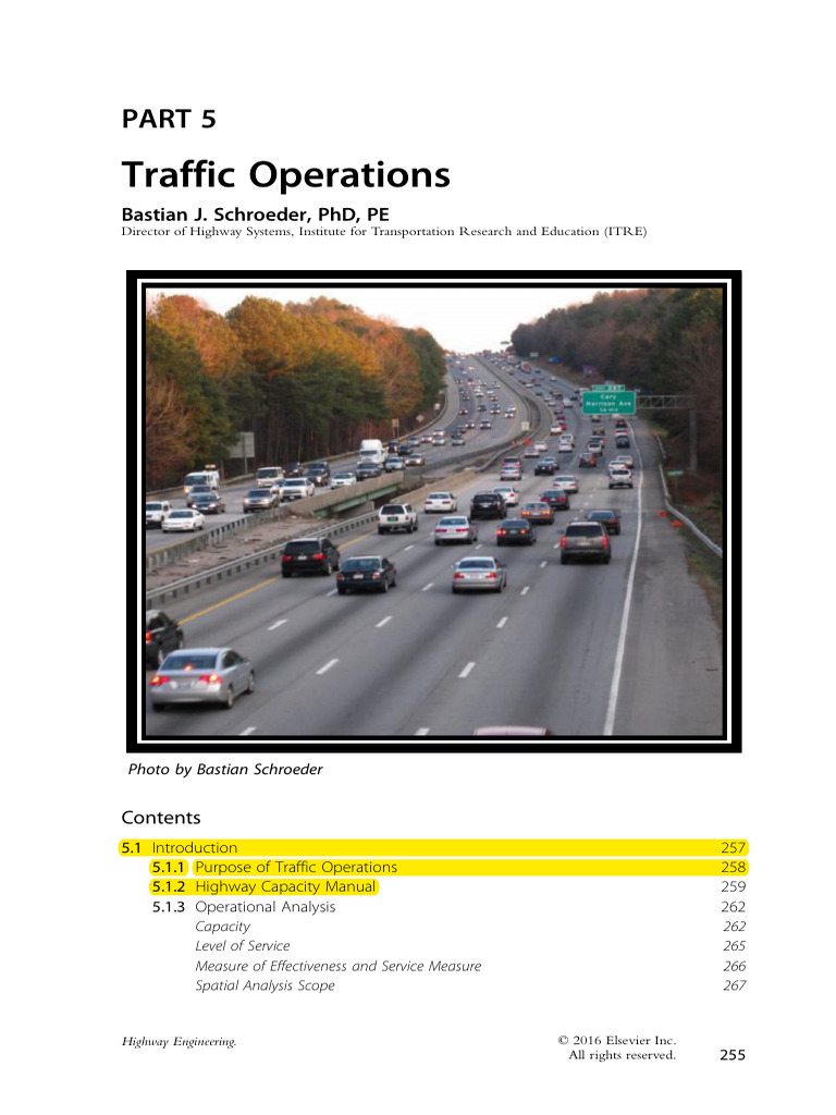 Introduction To Traffic Operations | PDF