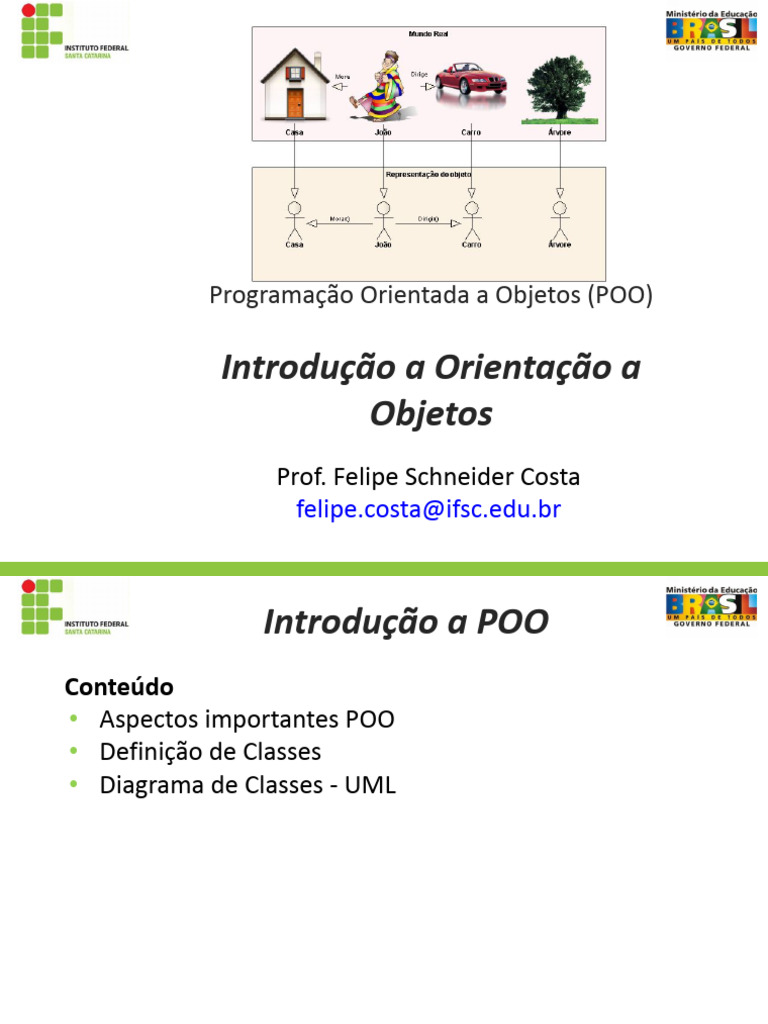 Introdução à POO para Técnicos | PDF | Classe (programação de ...