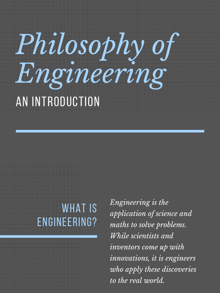 Philosophy of Engineering: An Introduction | PDF