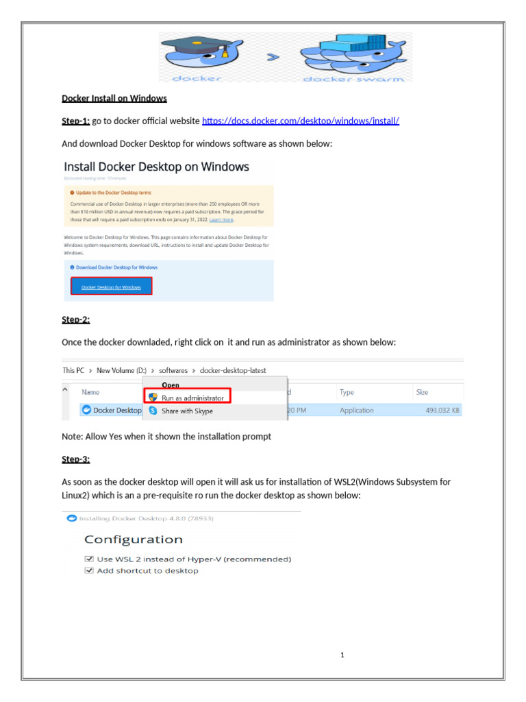 Docker Installation | PDF