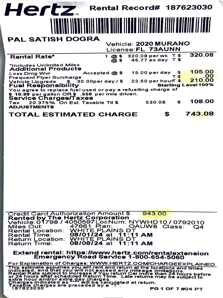 Car Rental | PDF