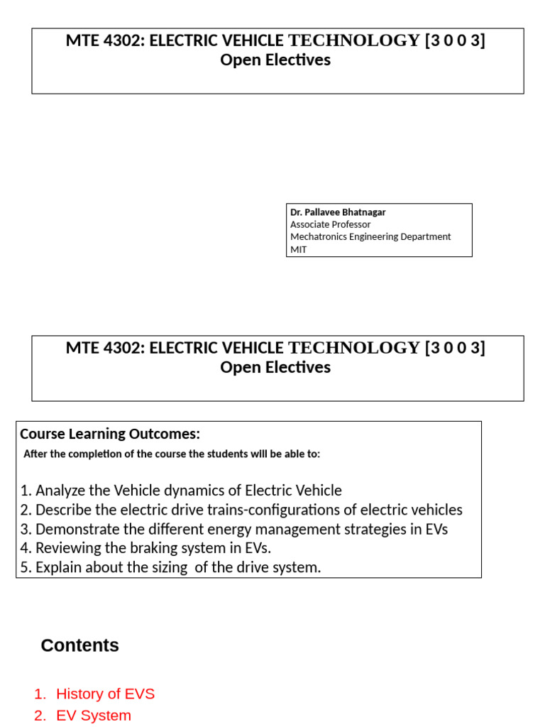 EV Technology 2 | PDF