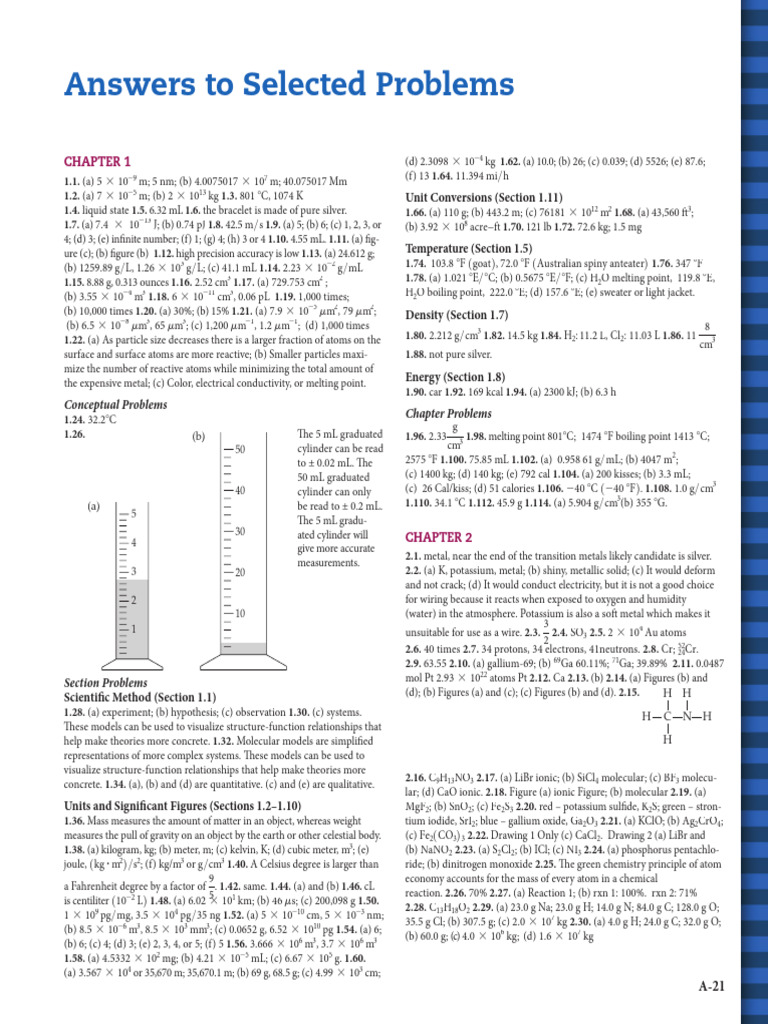 Answer To Selected Questions | PDF