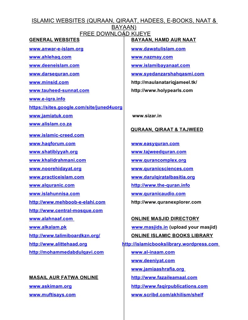 islamic-websites-pdf