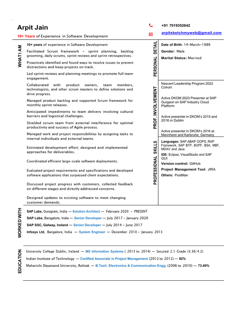 Arpit Jain Sap Labs India | PDF