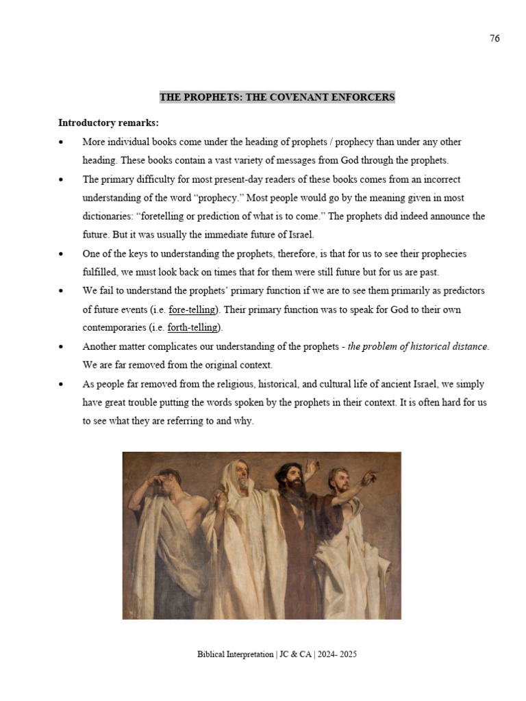 Prophets Notes | PDF
