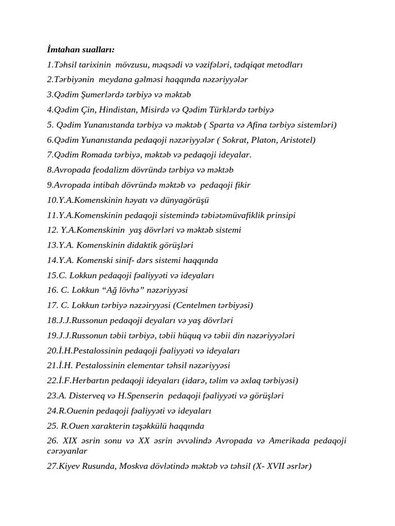 Pedeqogika2 imtahan cavablar pdf