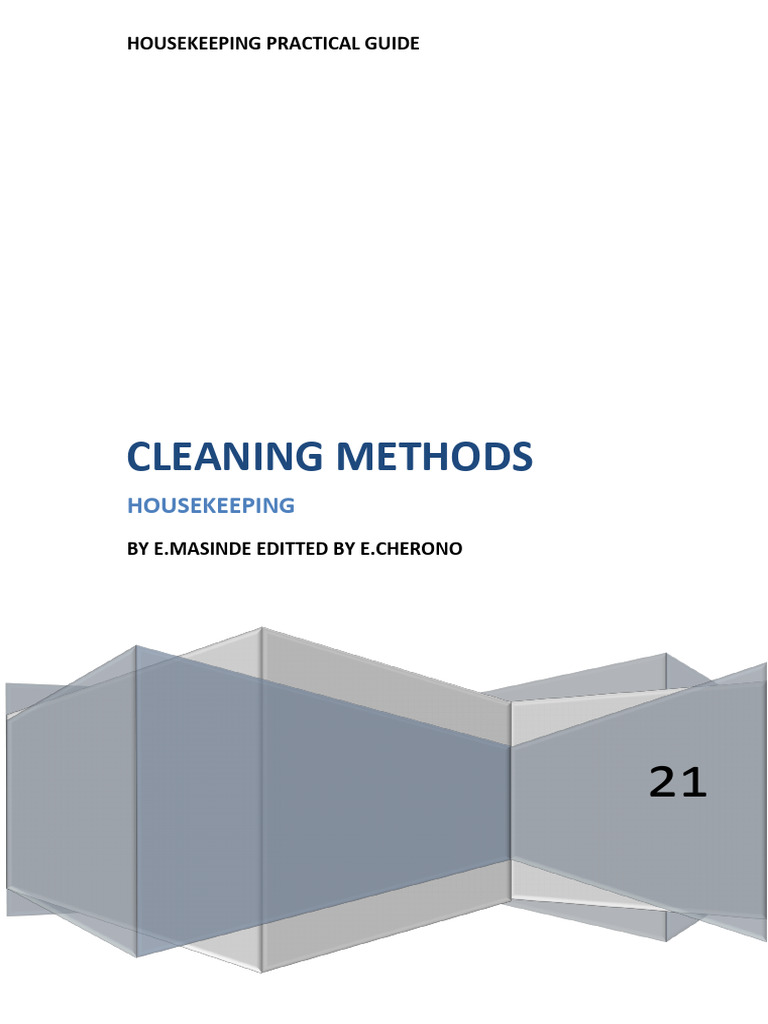 Cleaning Methods - Edited by Emily | PDF | Vacuum Cleaner | Toilet