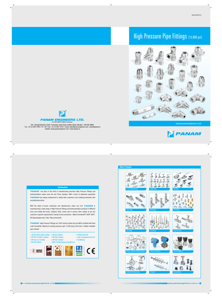 High Pressure Pipe Fittings | PDF