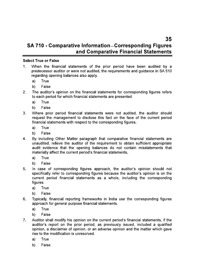 ISa 710 | PDF
